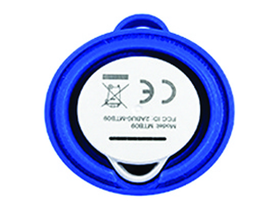 The device tag seated upside down in the front cover